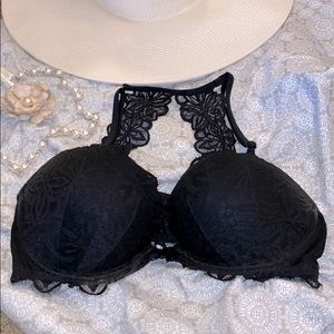 PINK Lace push up bra with lace backing